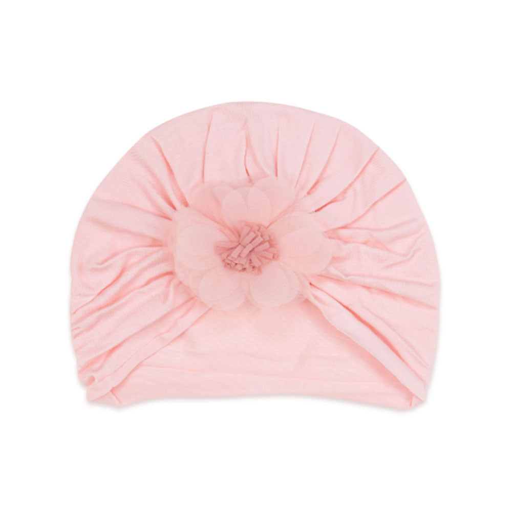 BOOTIES & CAP PINK FLORAL BOW
