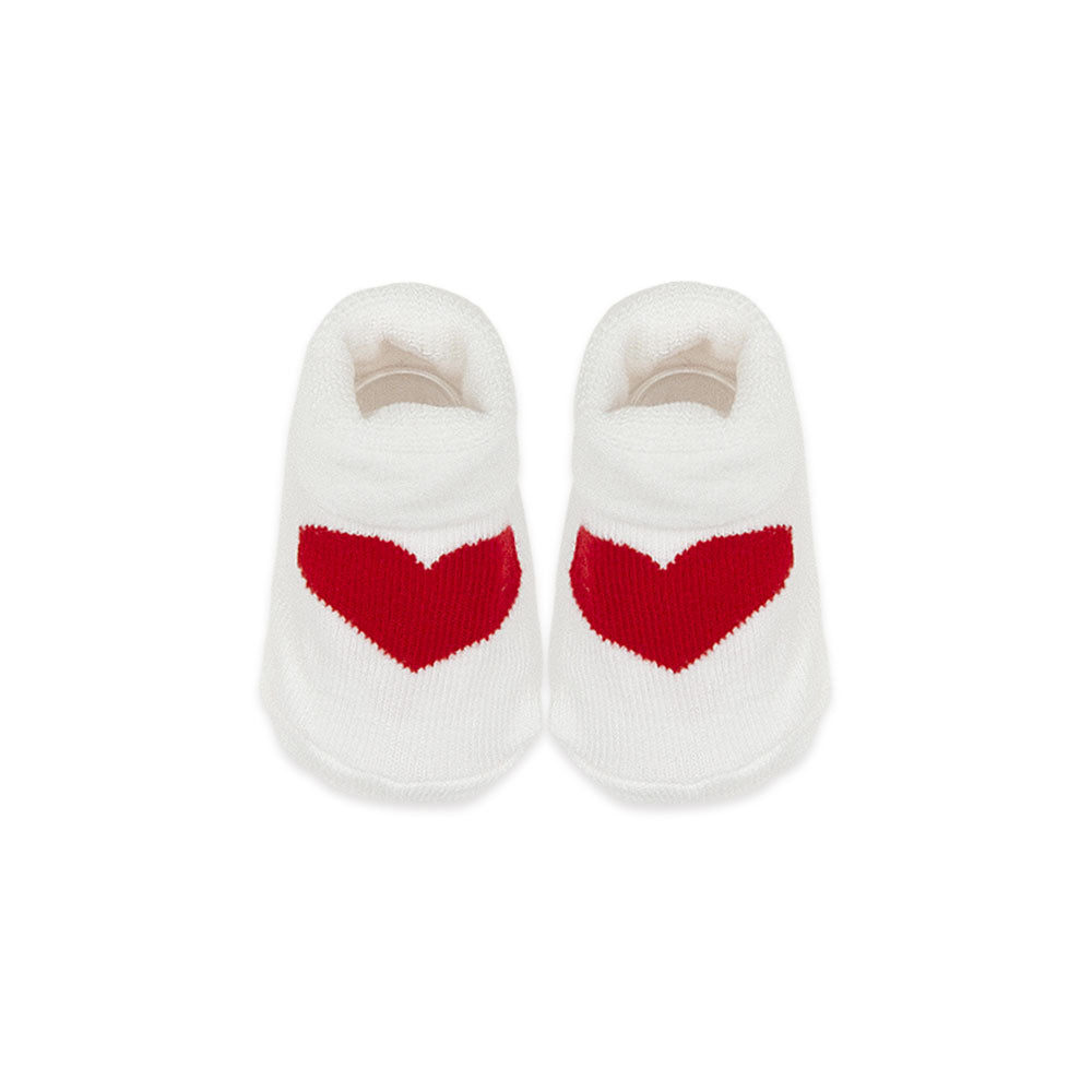 BOOTIES & CAP WHITE I HEART HUGS