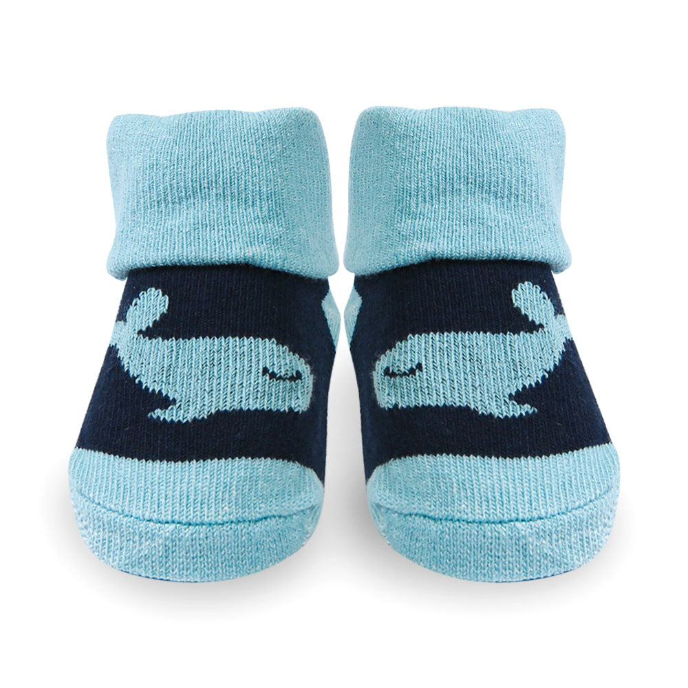 BOOTIES PK-3 MULTI-COLOR DOLPHINS & SHIPS