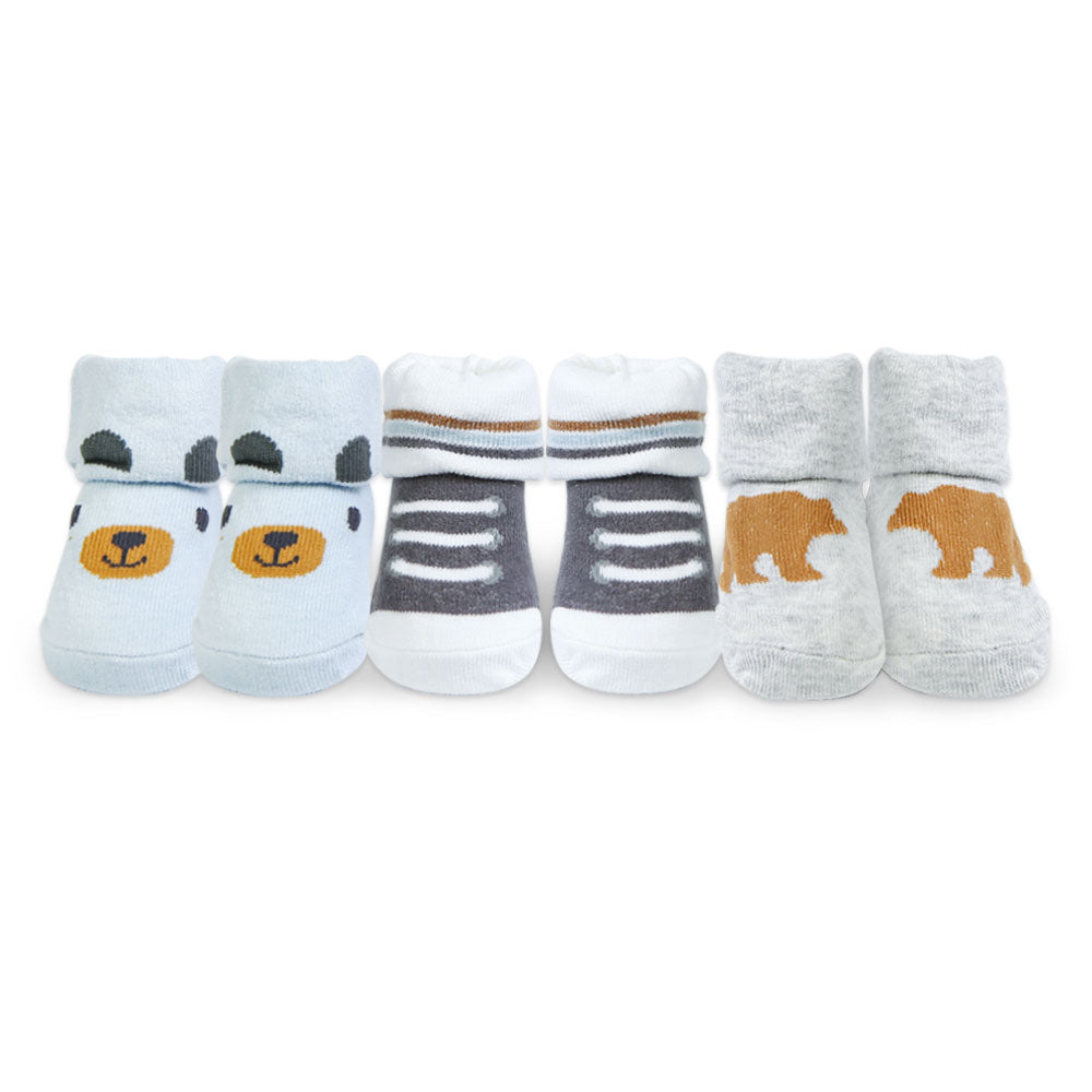 BOOTIES PK-3 MULTI-COLOR BEAR