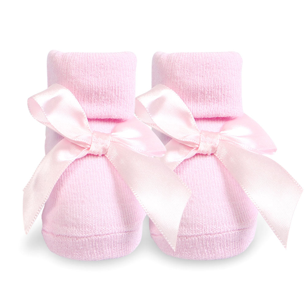 BOOTIES PK-3 MULTI-COLOR STRIPES BOW