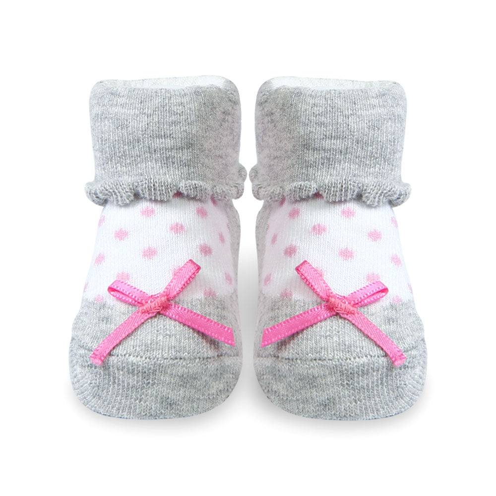BOOTIES PK-3 MULTI-COLOR BOW