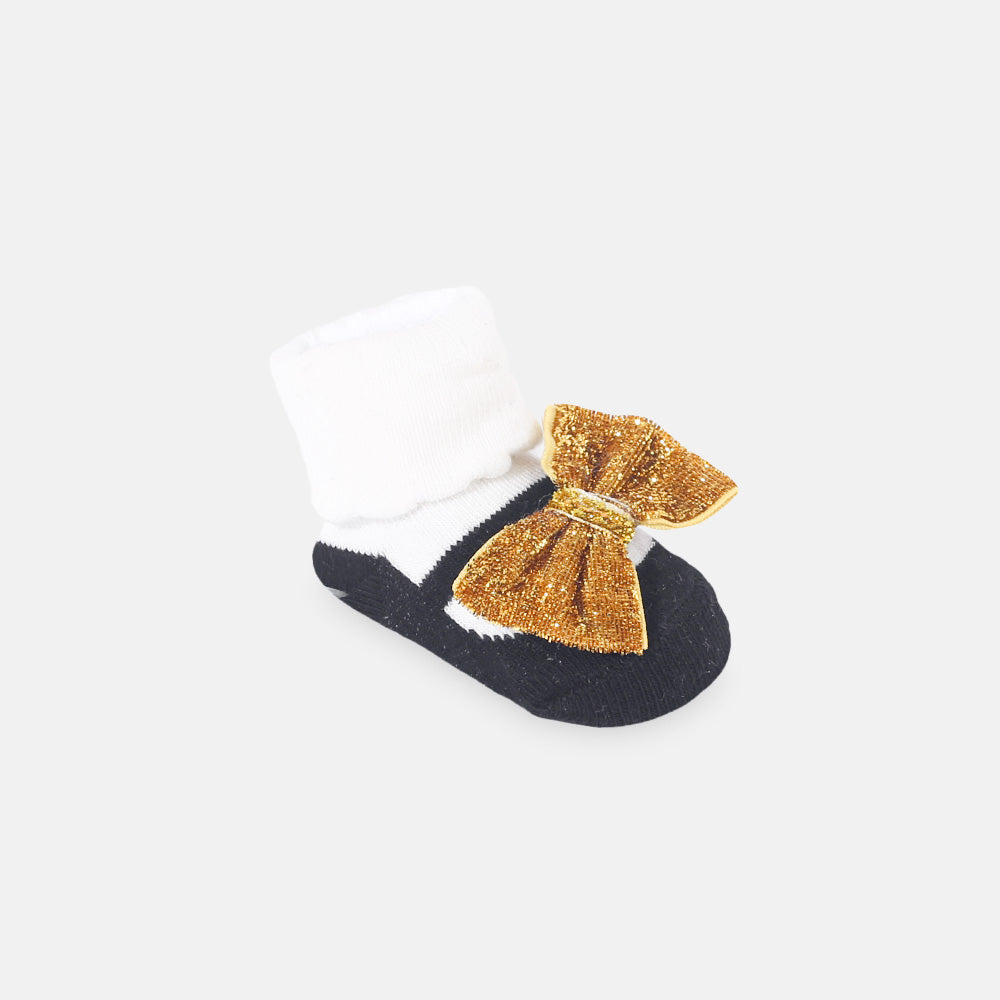 BOOTIES WITH HEAD BAND BOW