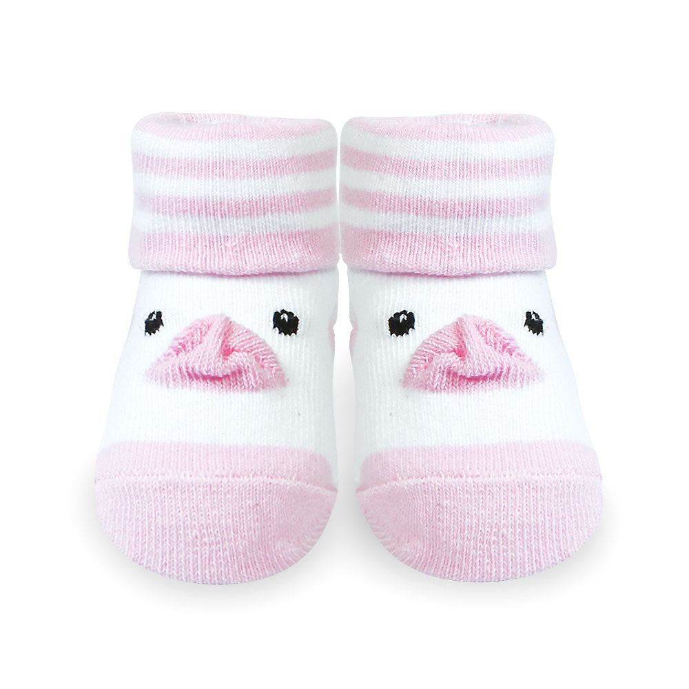 BOOTIES PK-2 MULTI-COLOR KITTY & DUCKY