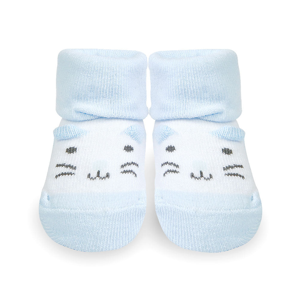 BOOTIES PK-2 BLUE ELEPHANT & KITTY