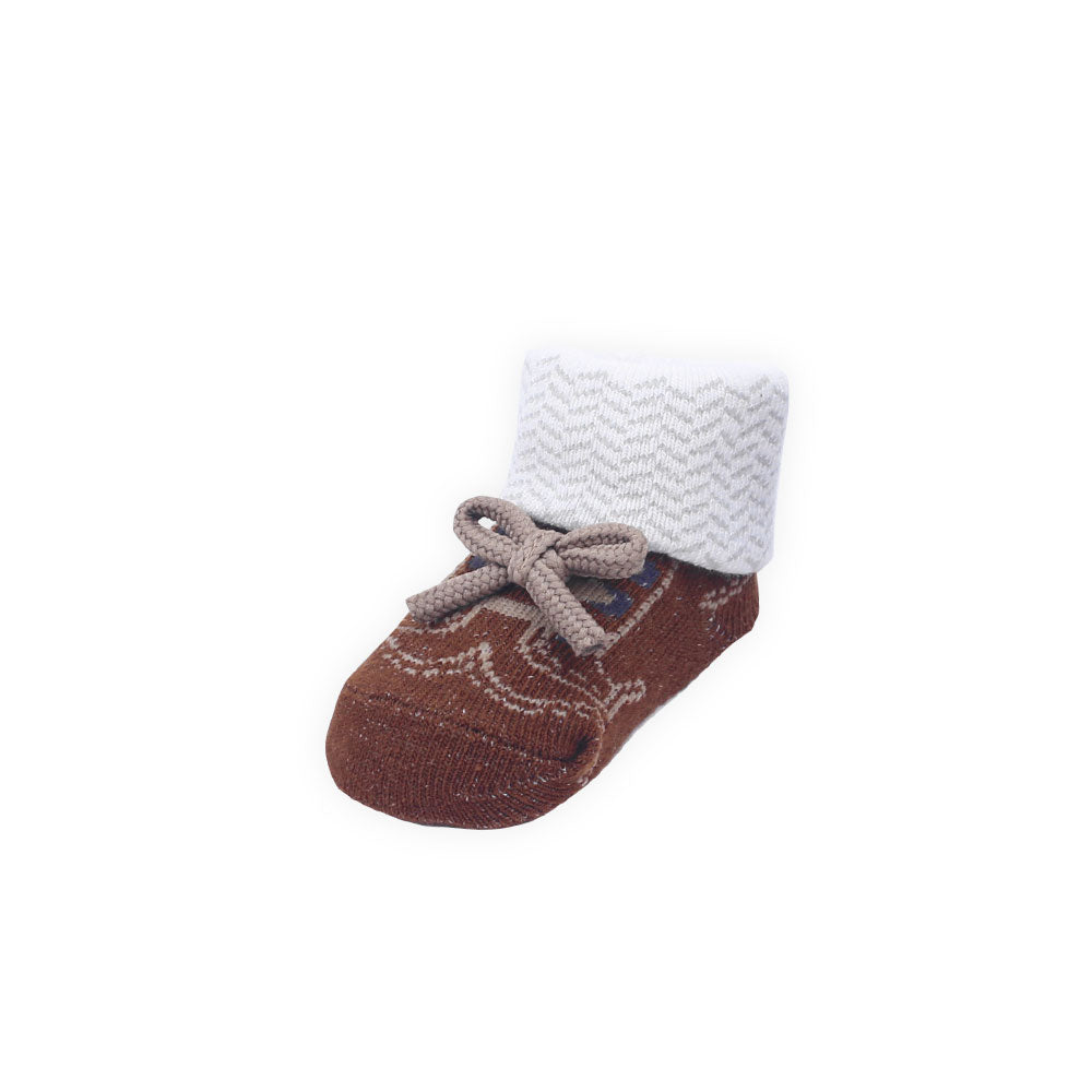 BOOTIES PK-3 MULTICOLOR PRINTED LACED BOW