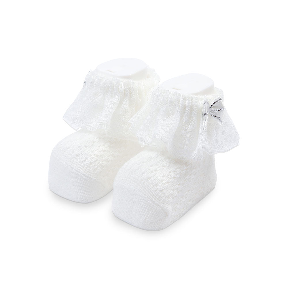 BOOTIES GIRL CREAM LACED