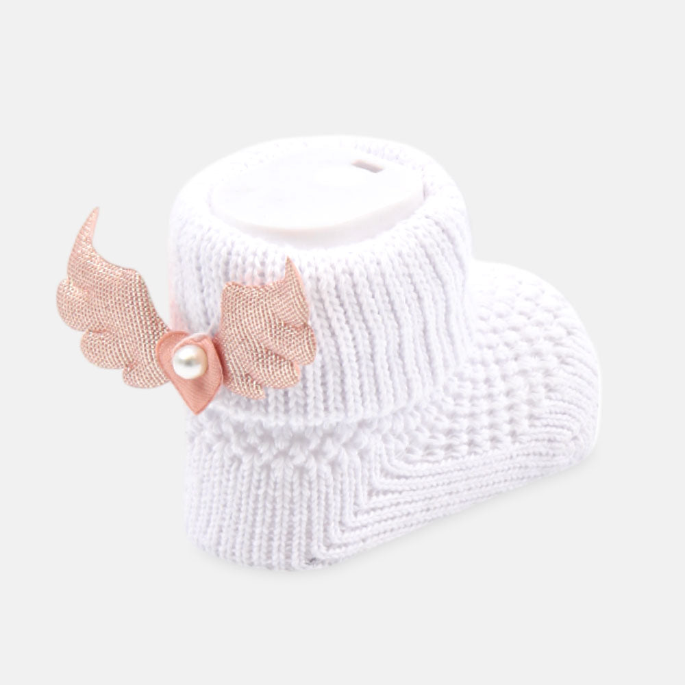 BOOTIES CUTE WHITE