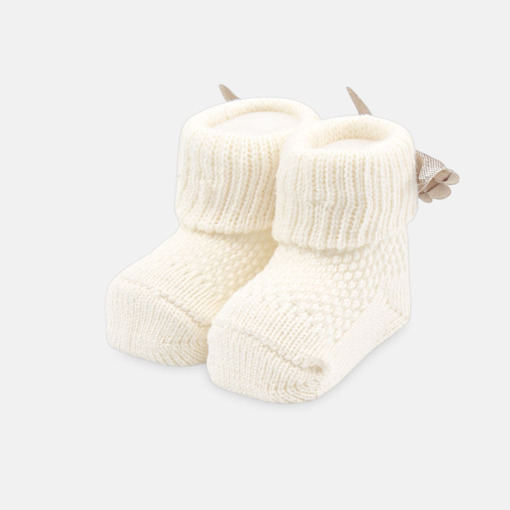 BOOTIES OFF WHITE FEATHER