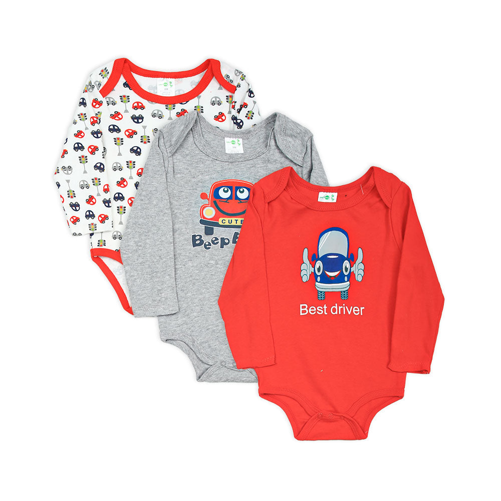 BOY BODY SUIT PK-3 FULL SLEEVE BEST DRIVER