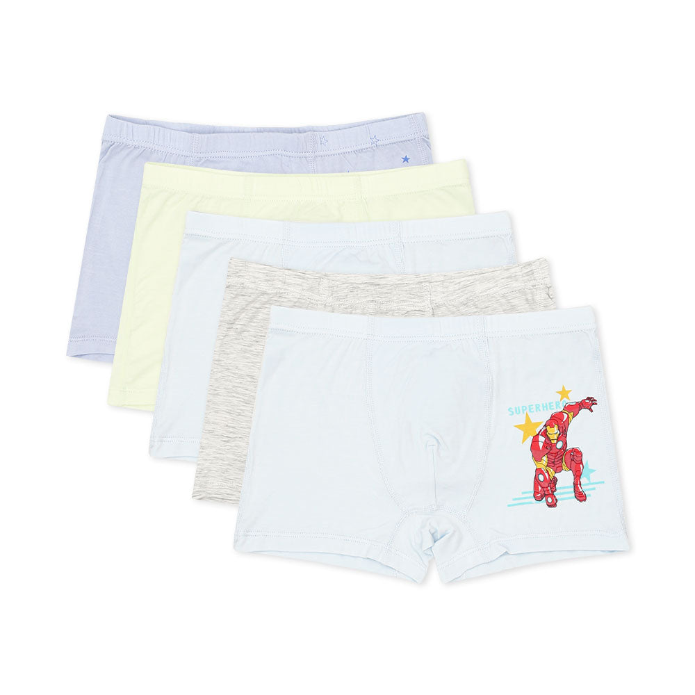 BOY BOXER PK-5 BLUE SUPERHERO