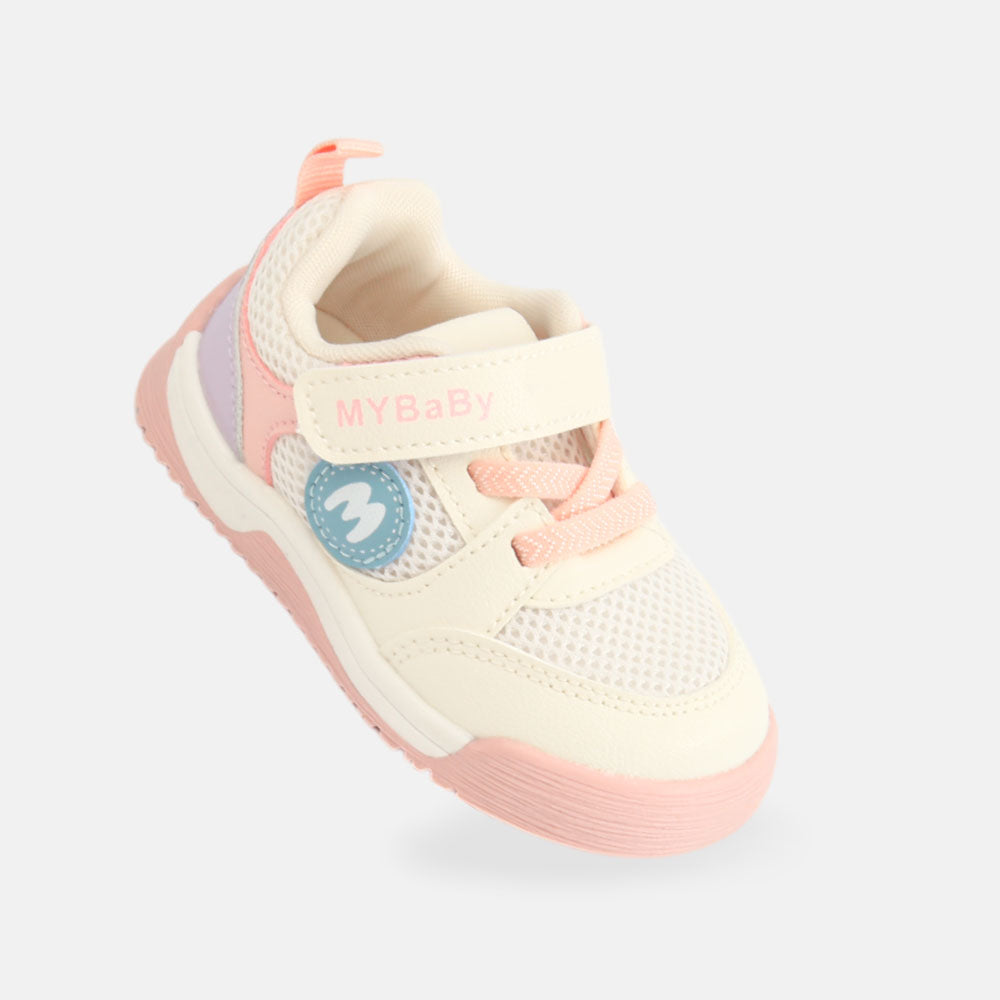 GIRL JOGGER WHITE AND PINK