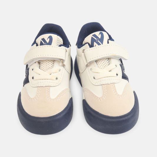 BOY CANVAS WHITE AND NAVY
