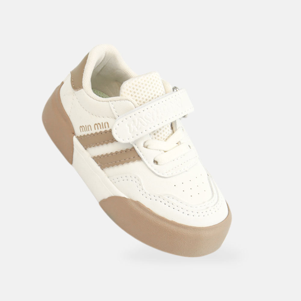 BOY CANVAS WHITE AND BEIGE