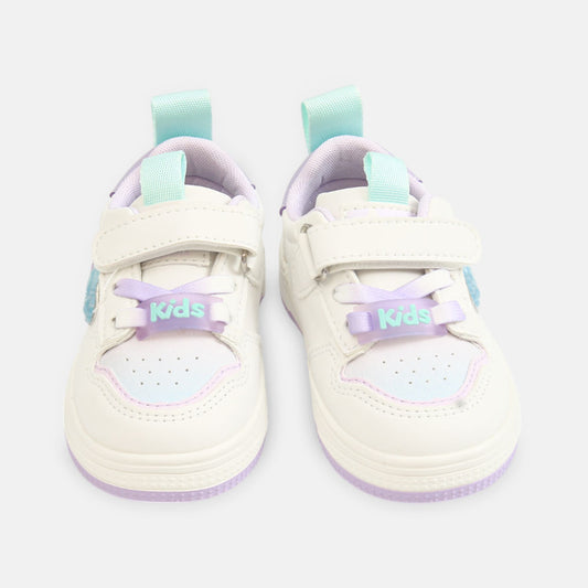 GIRL CANVAS WHITE AND LILAC