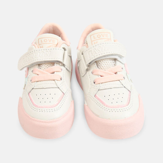 GIRL CANVAS WHITE AND PINK