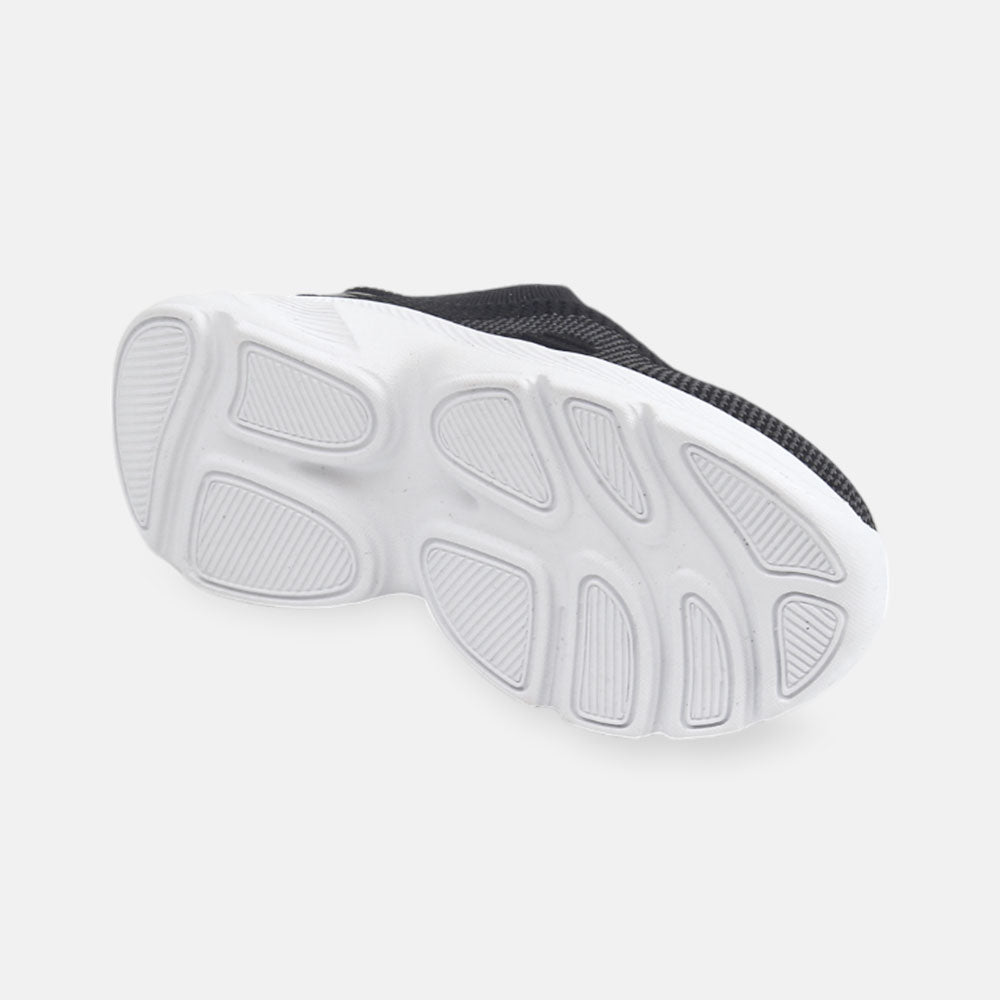 BOY JOGGER BLACK KNITTED SLIP-ON