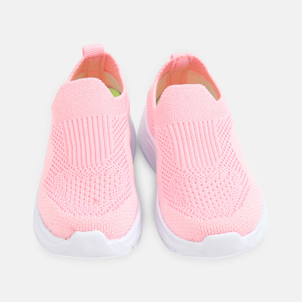 GIRL JOGGER PINK KNITTED SLIP-ON