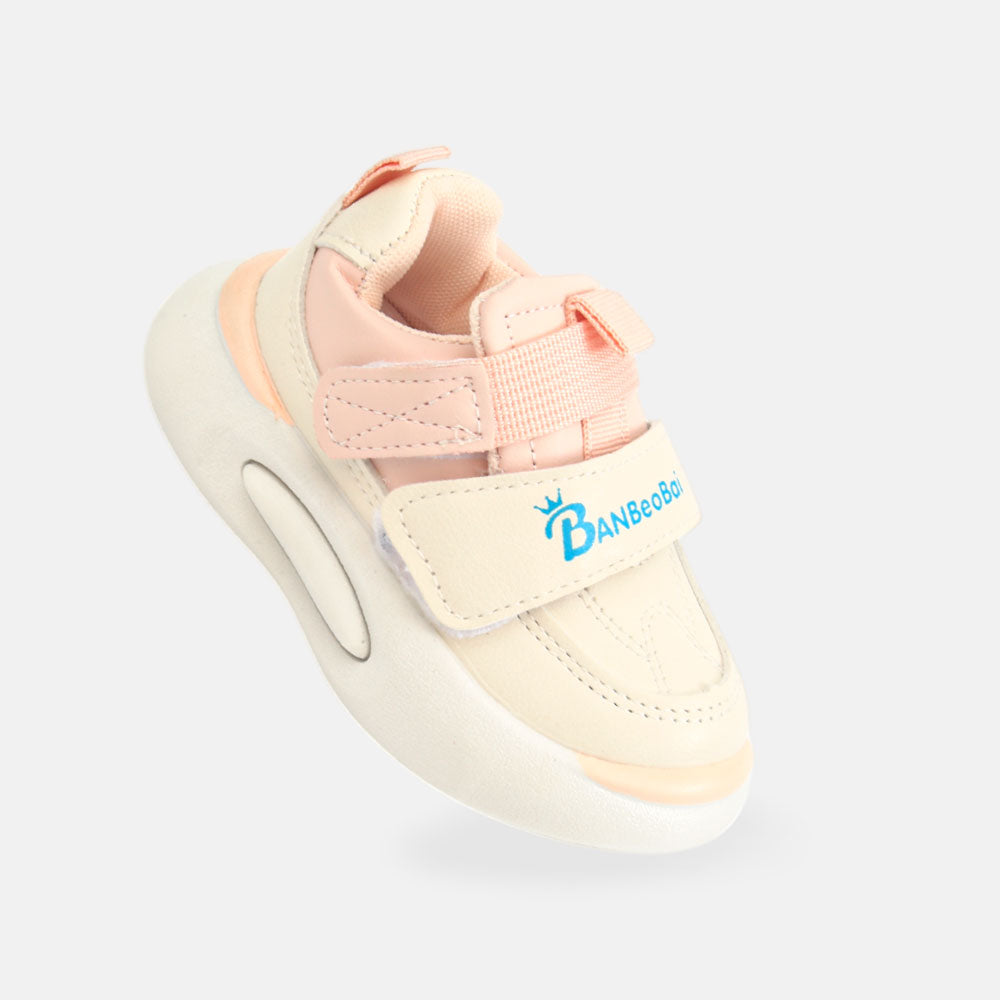 GIRL JOGGER LIGHT PINK AND WHITE