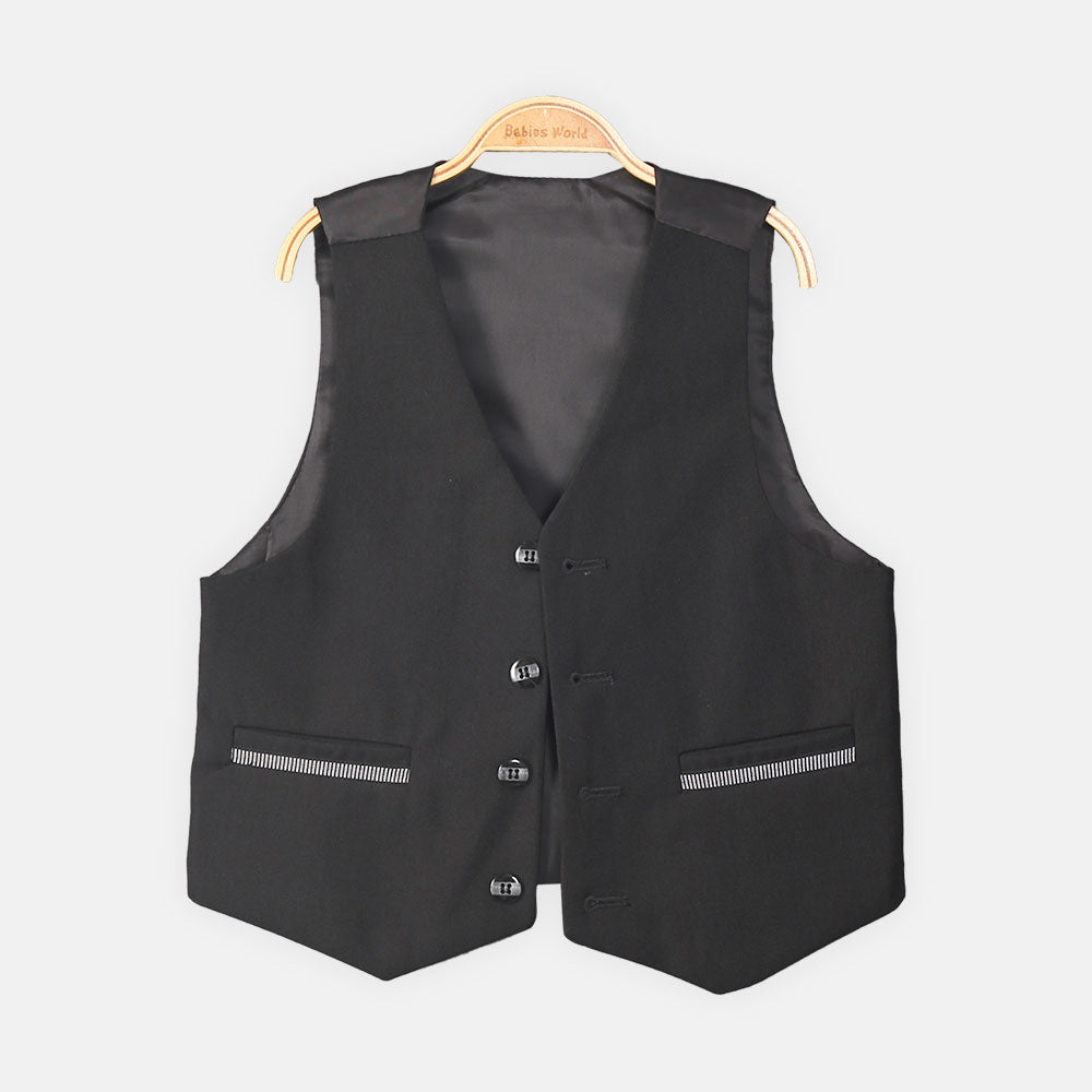 BOY COAT SUIT BLACK