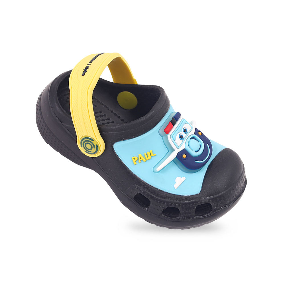 BOY CROCS BLACK JETT