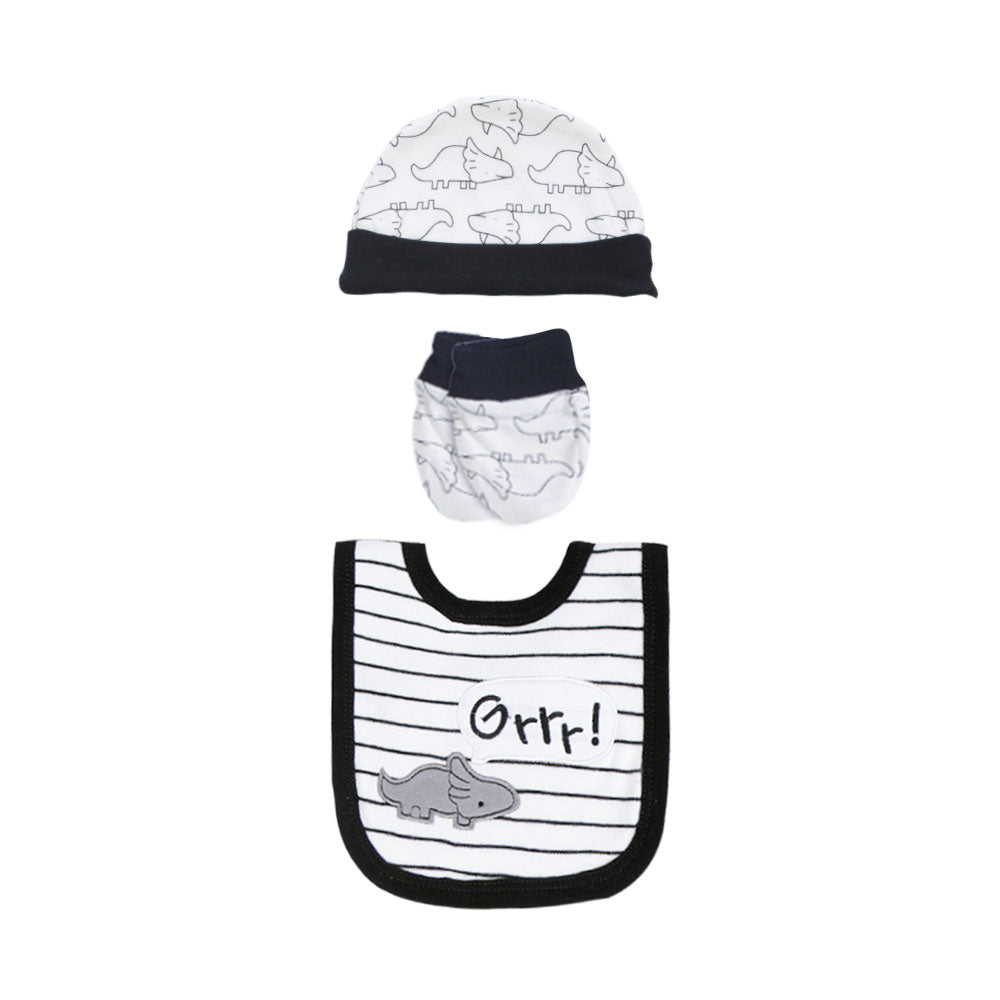 BABY BOY GIFT SET WHITE DINO
