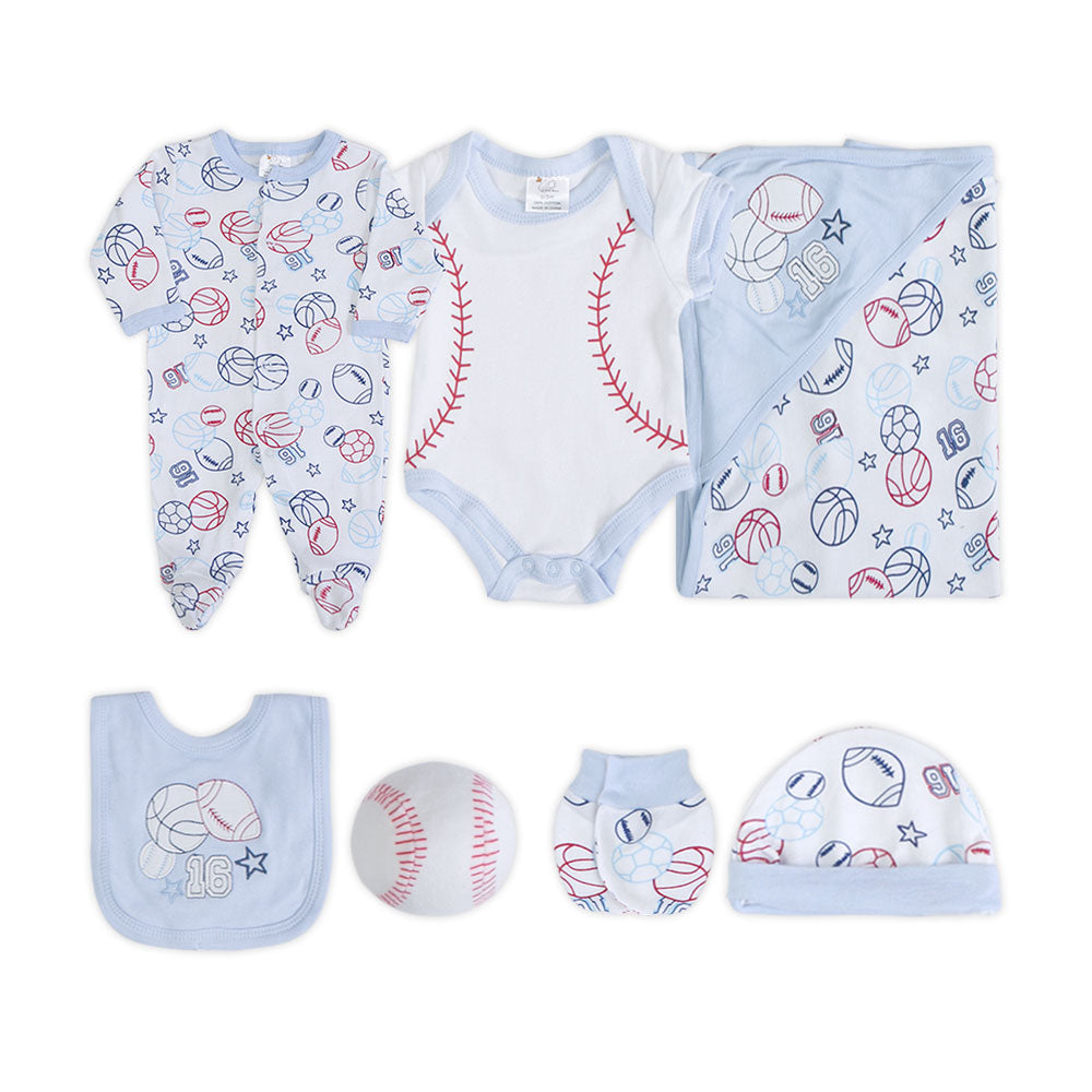 BABY BOY GIFT SET WHITE LIL SPORTSMAN