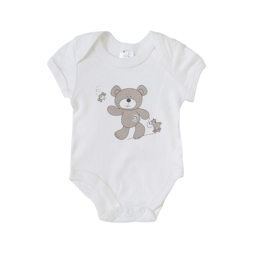 BABY BOY GIFT SET WHITE TEDDY BESTIE