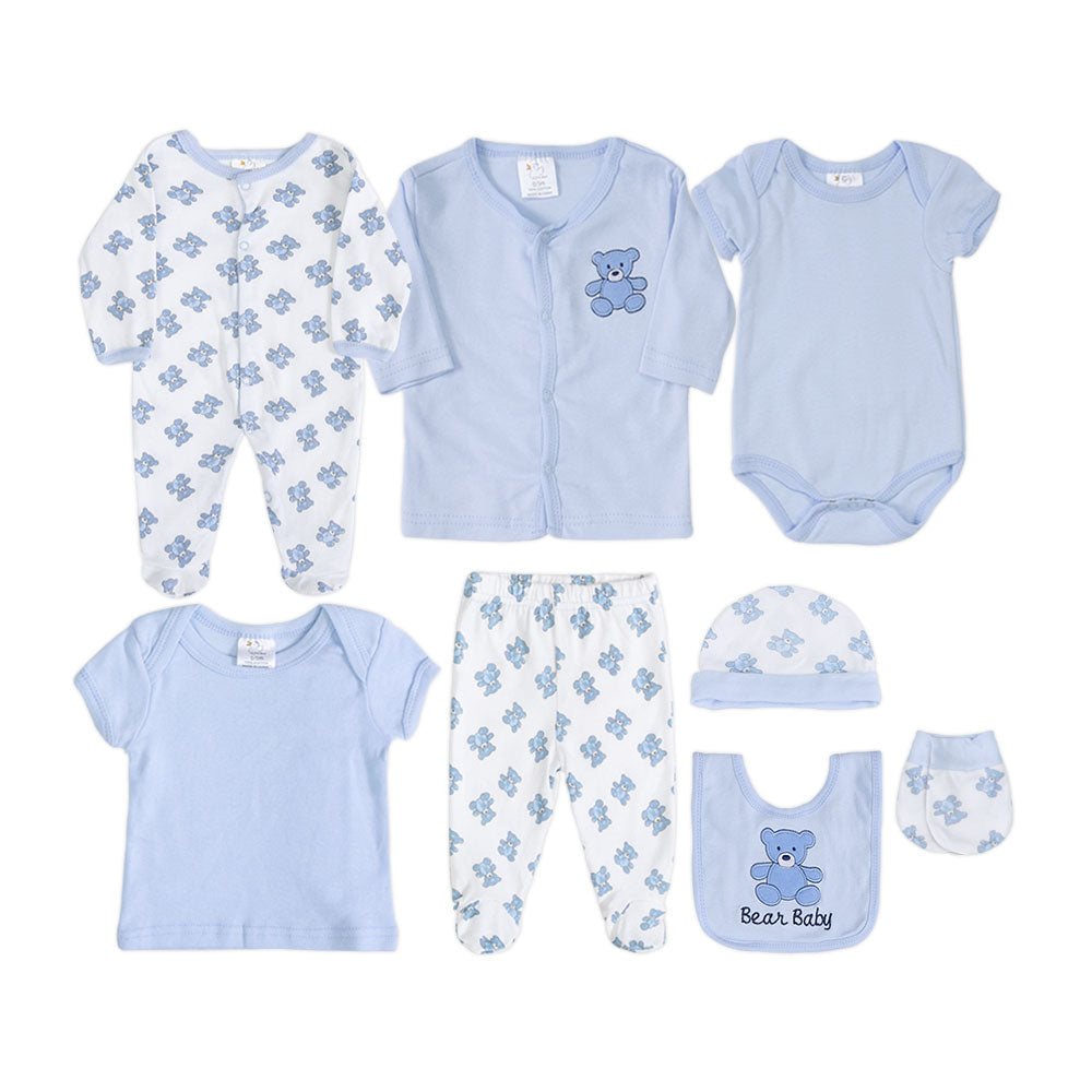 BABY BOY GIFT SET BLUE BABY BEAR