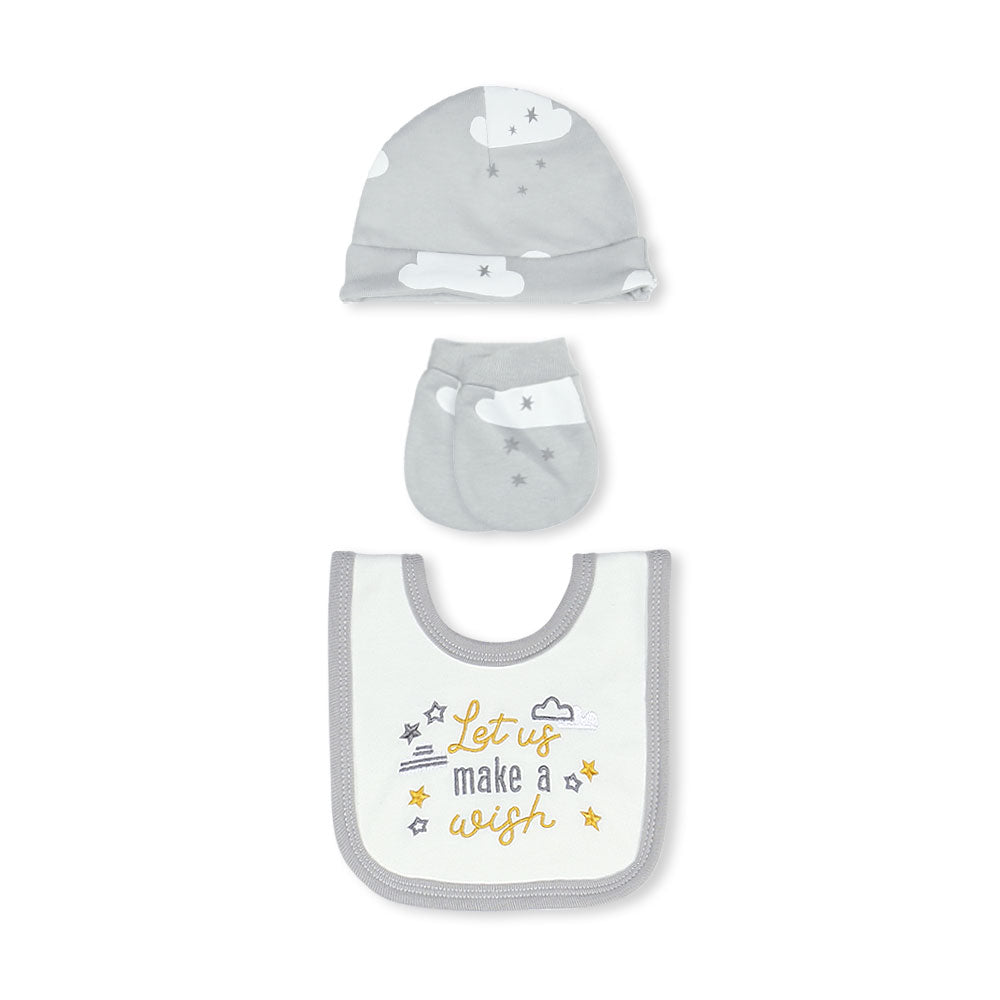 BABY BOY GIFT SET GREY STARRY WISH