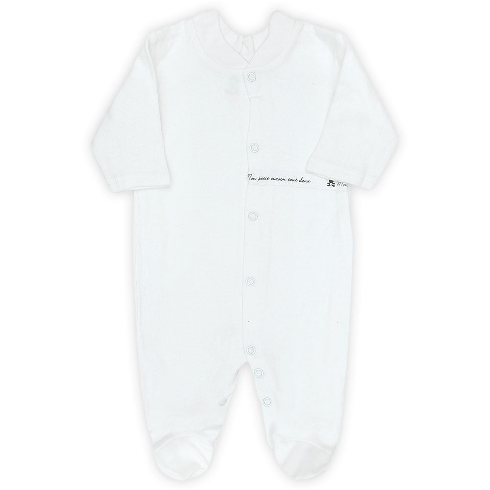 BABY BOY GIFT SET WHITE TEDDY