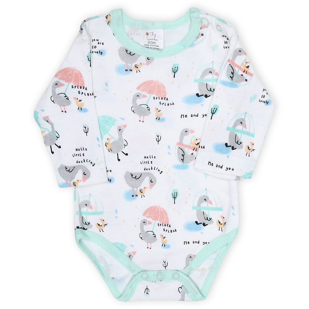 BABY GIRL GIFT SET GREEN SPLASHING DUCKS