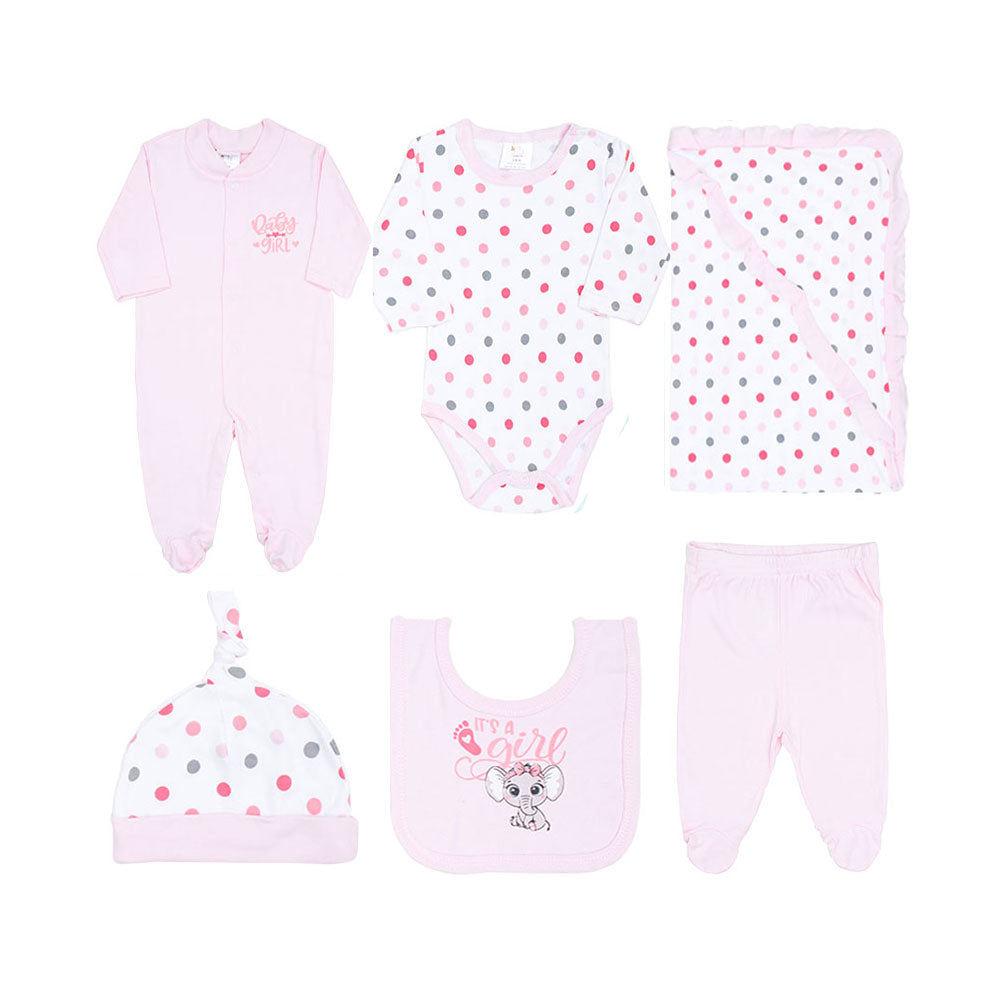 BABY GIRL GIFT SET PINK & WHITE