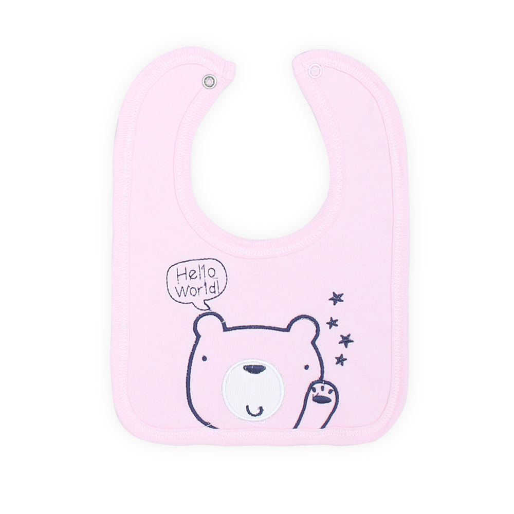 BABY GIRL GIFT SET PINK & WHITE HELLO WORLD