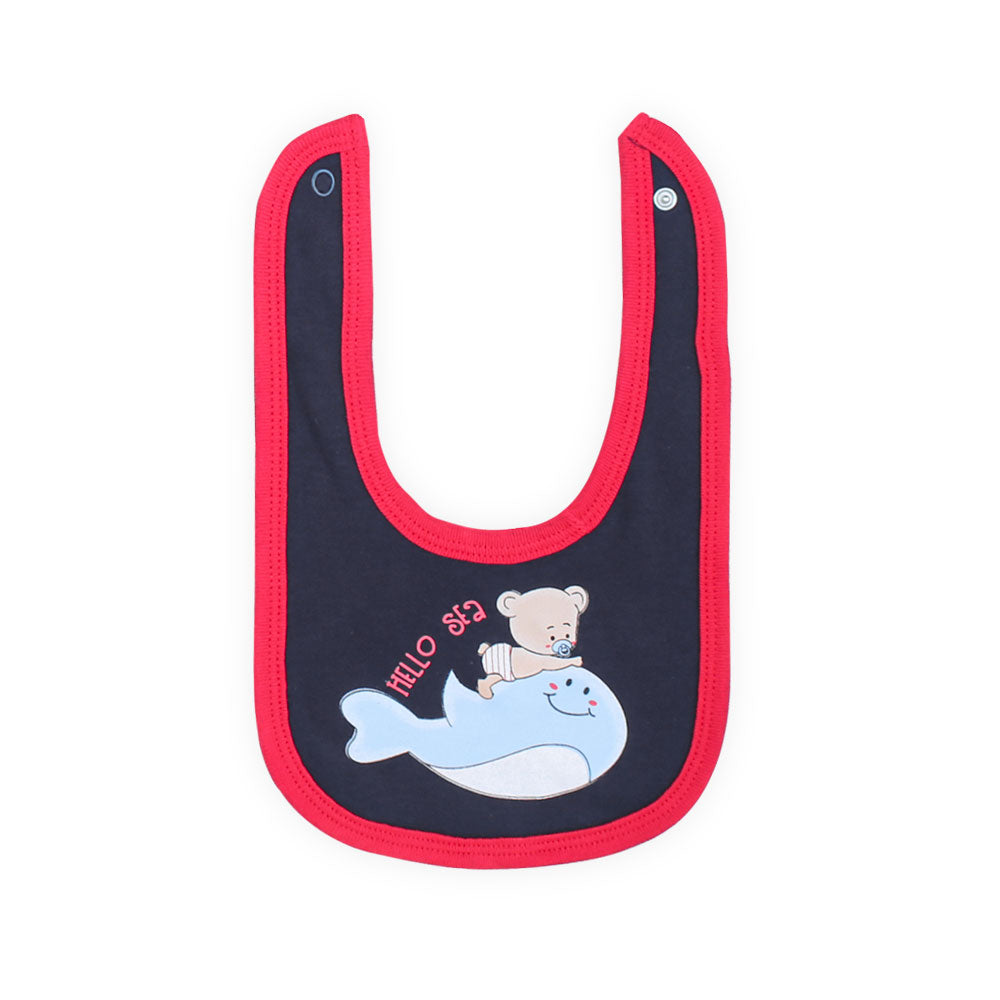 BABY BOY GIFT SET NAVY BLUE HELLO SEA I'M FLYING