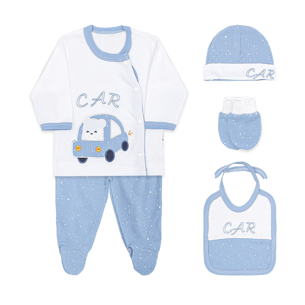 BABY BOY GIFT SET BLUE CAR