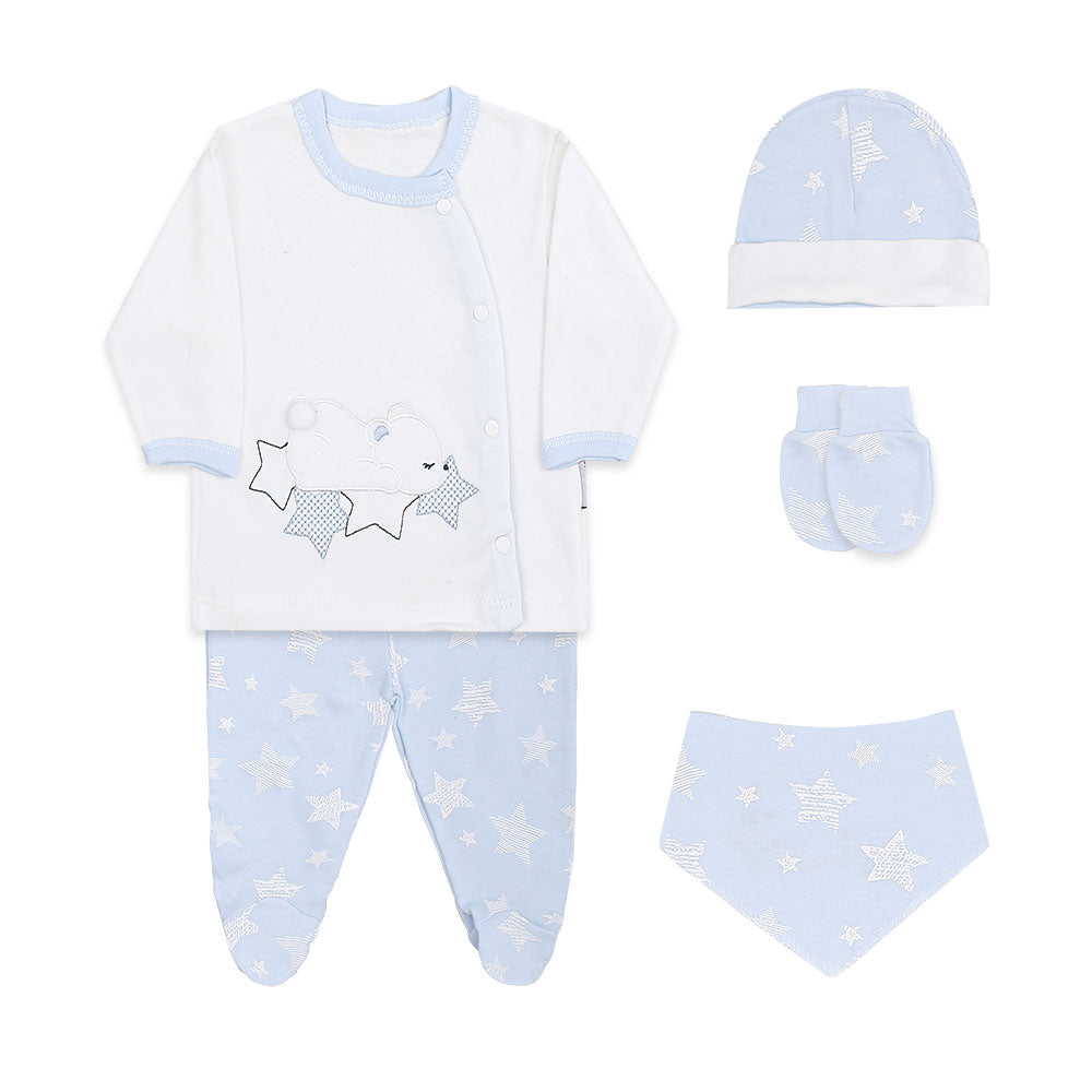 BABY BOY GIFT SET WHITE BEAR STAR
