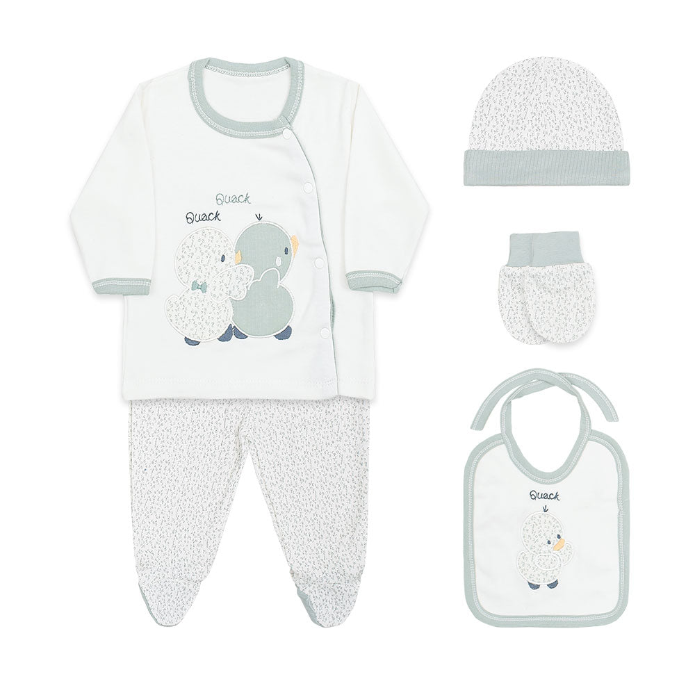 BABY BOY GIFT SET GREEN DUCK