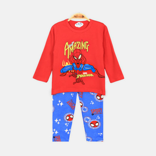 BOY NIGHT SUIT RED SPIDERMAN