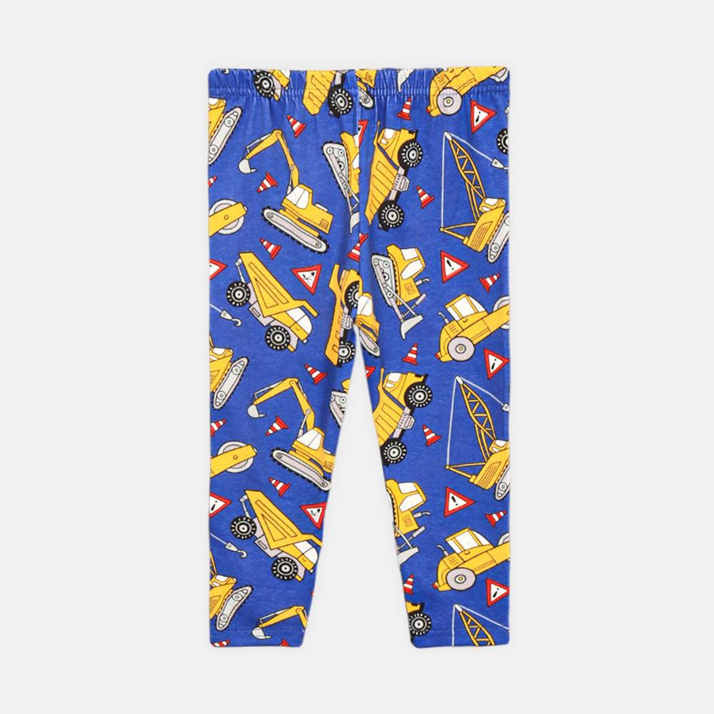 BOY NIGHT SUIT BLUE RACING CARS