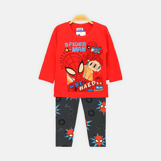 BOY NIGHT SUIT HEROIC RED SPIDEY