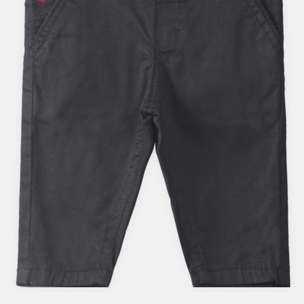 BOY PANT BLACK COTTON