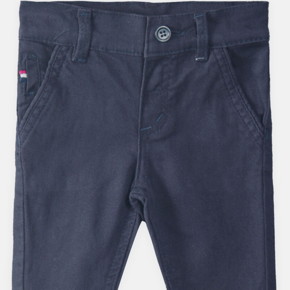 BOY PANT BLUE COTTON