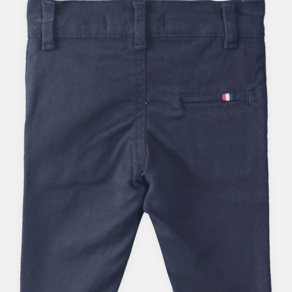 BOY PANT BLUE COTTON