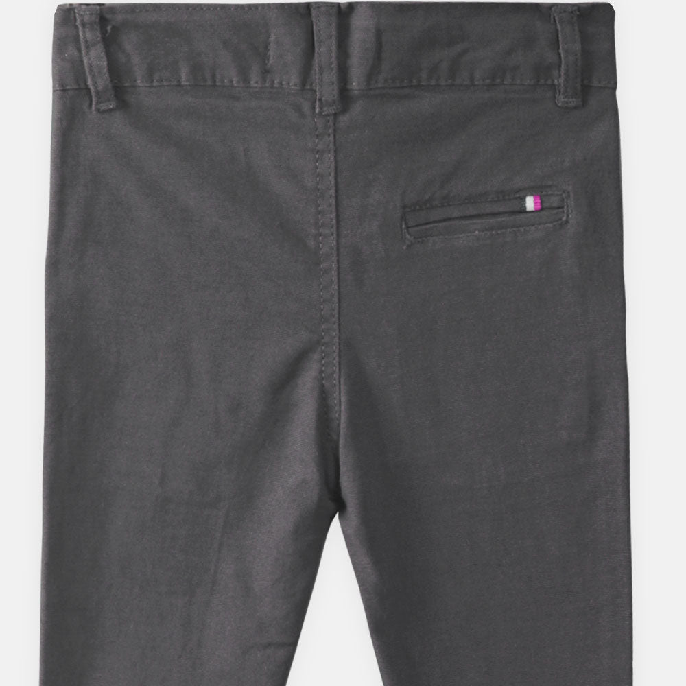 BOY PANT GREY COTTON