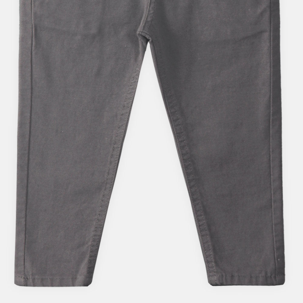 BOY PANT GREY COTTON