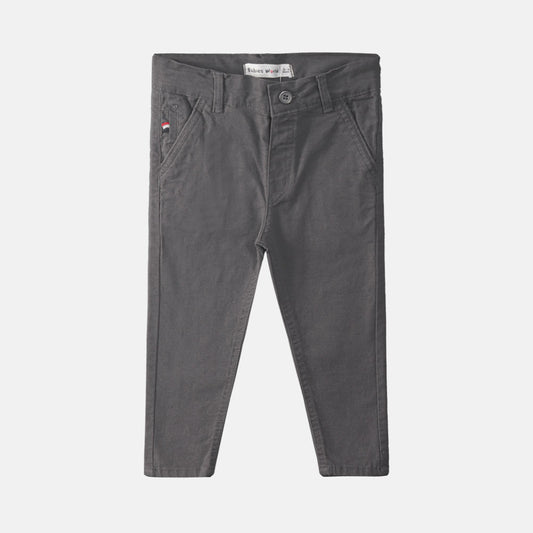 BOY PANT GREY COTTON