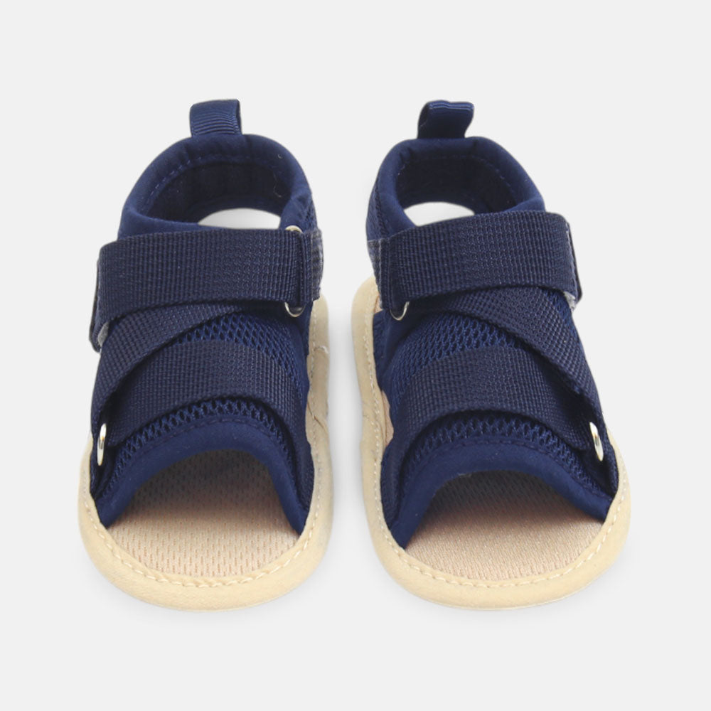 BOY PRE WALKER SANDAL NAVY MESH
