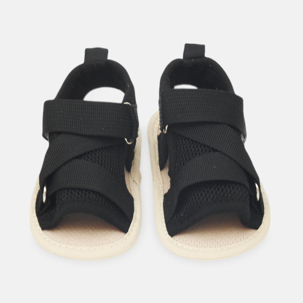 BOY PRE WALKER SANDAL BLACK WOVEN