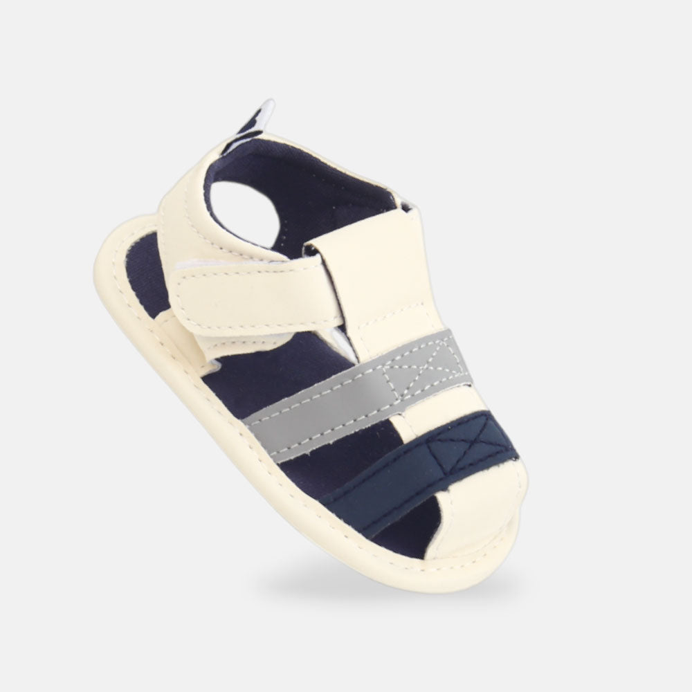 BOY PRE WALKER SANDAL NAVY & WHITE